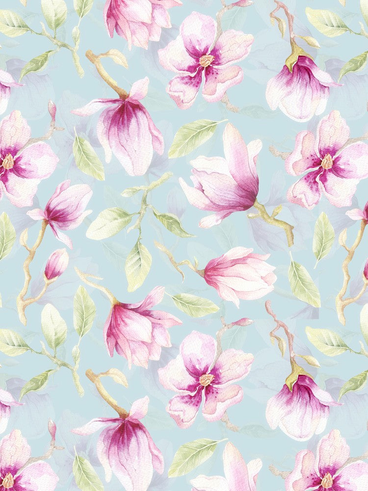 Aquarell Lila Magnolienblüten